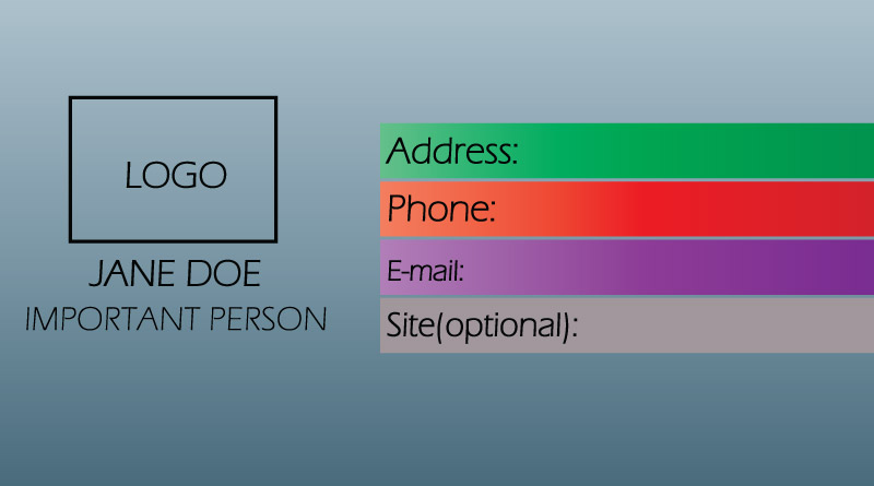 Blueish Business Card